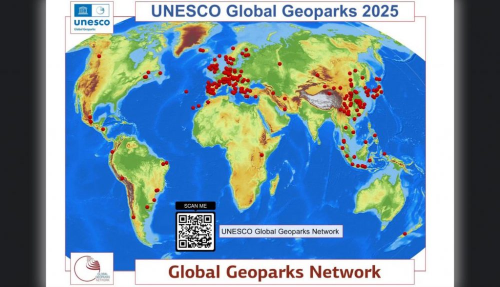 Map of UNESCO Global Geoparks 2025 Map of UNESCO Global Geoparks 2025