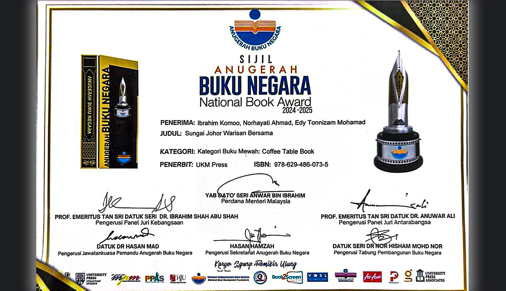 Sijil Anugerah Buku 2024 - 2025 Sijil Anugerah Buku 2024 - 2025